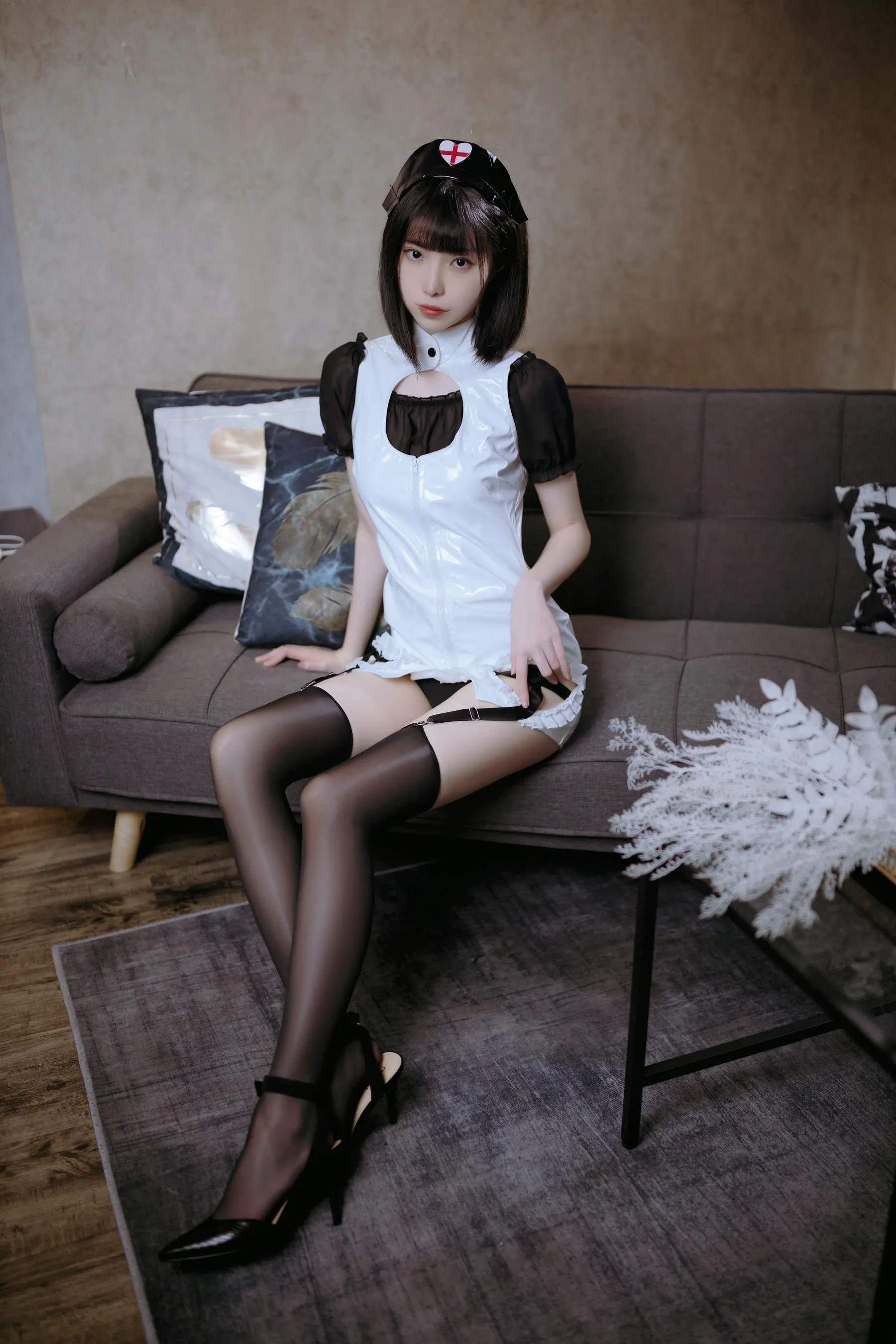 许岚LAN – NO.26 黑丝护士 [41P]插图7